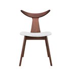 Henrico walnut gray wooden chair