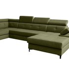 Marcaria U-shaped corner sofa bed with storage (Fabric: Trinity 27, Side: Left)