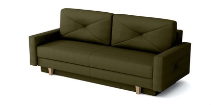 Lartes three-seater sofa bed with storage (Fabric: Monolith 38, Legs: Natural)