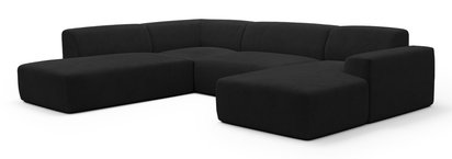 Terrafino U-shaped modular corner sofa with backrest on the left Onega 11