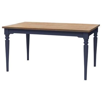 Nata dining table 140x90 cm navy blue base