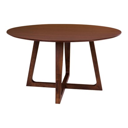 Nodas round table, diameter 137 cm, walnut