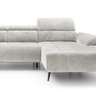 Corner sofa with sleeping function Mamutio L-shaped Aphrodite 19 chenille right-hand side