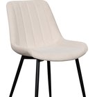 Roploy upholstered chair in cream velvet