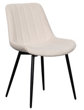 Roploy upholstered chair in cream velvet