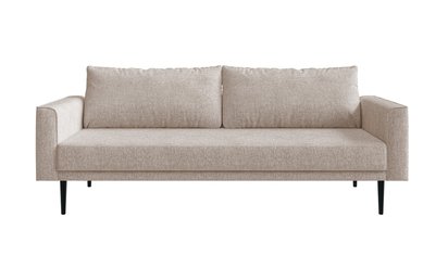Hidalo taupe three-seater sofa