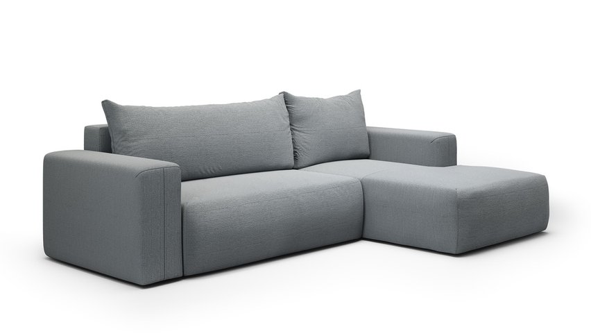 Corner sofa with sleeping function Lummi L-shaped Aragon 93 right-hand side