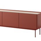 Color TV cabinet 144 cm three-door Brick/Linea Oak