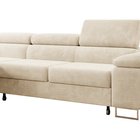 Ganta L-shaped corner sofa with sleeping function with container Poso 105 left-hand corduroy