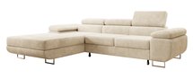 Ganta L-shaped corner sofa with sleeping function with container Poso 105 left-hand corduroy