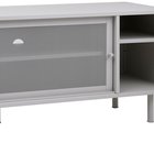 Sonaves TV cabinet 160 cm metal with sliding doors gray