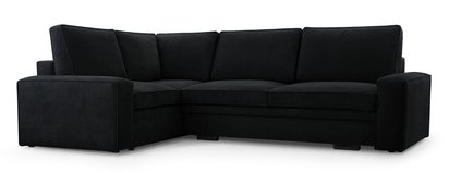 Figline L-shaped corner sofa with sleeping function with Onega 11 container in hydrophobic fabric, left-hand side