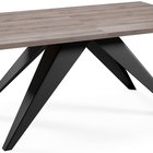 Scalize extendable table 140/200 cm Sherman oak with black steel frame