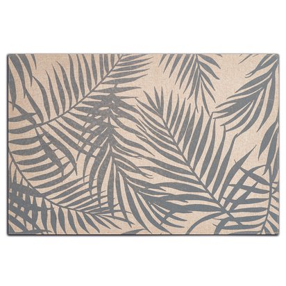 Wondle table mat with palms, gray