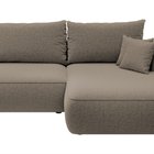 Foggi Melody 12 L-shaped corner sofa with sleeping function with right-hand chenille container