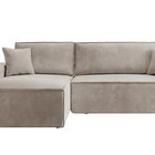 Corner sofa bed Farese New L-shaped with container (Fabric: Poso 02, Side: Left)