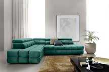 Torazo corner sofa bed with storage (Fabric: Element 20, Side: Left)