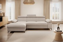 Millefolium Salvador 01 Agmamito left-sided L-shaped corner sofa with sleeping function with a container