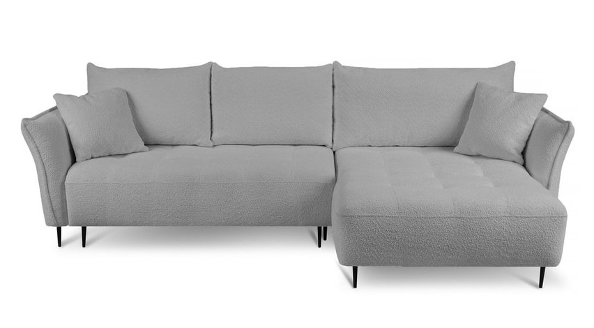 Minulo L-shaped corner sofa bed with storage (Fabric: Catch Me 24, Side: Right)