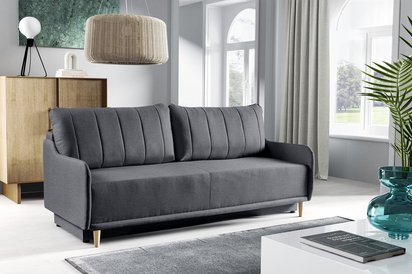 Lemmora three-seater sofa with sleeping function Neve 90 braided