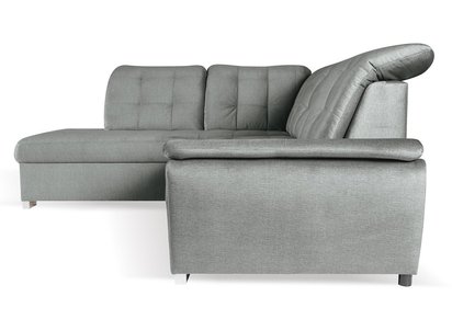 Malihini L-shaped corner sofa with sleeping function with container Element 04 velvet left-hand side