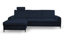 Montago L-shaped corner sofa bed with storage (Fabric: Velluto 37, Side: Left)