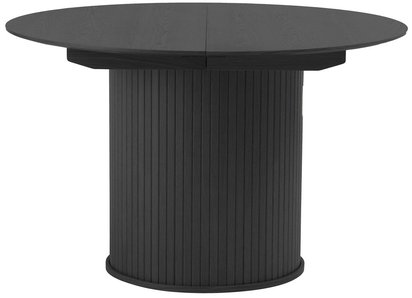 Gativel extendable table 120-167 cm slats black oak