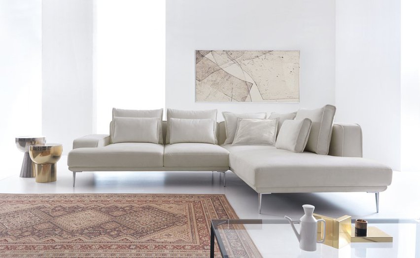 Mesito corner sofa bed (Fabric: Element 17, Side: Left)