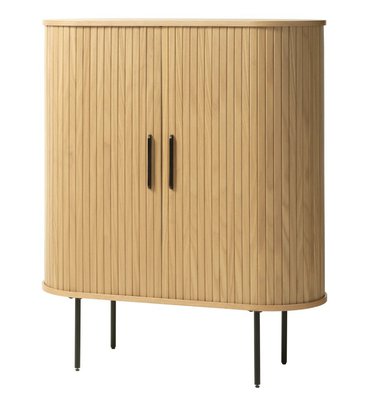 Gativel chest of drawers, natural oak slats