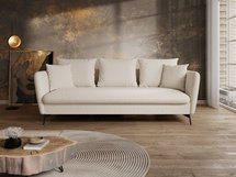 Castilio three-seater sofa with Moly 03 container, hydrophobic chenille