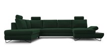 Lazaro U-shaped corner sofa bed with storage (Fabric: Salvador 07, Side: Right)