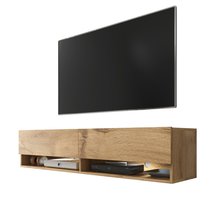 Wander TV cabinet 140 cm (Wotan Oak, LED)