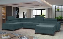 Corner sofa with sleeping function Matoaka (Fabric: Grande 75, Side: Left)