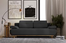 Marene three-seater sofa with storage, graphite, hydrophobic