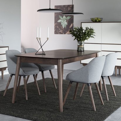 Elisma extendable wooden table 180-219.5x90 cm