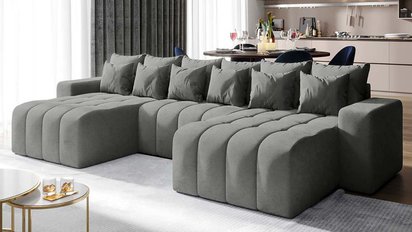 Corner sofa with sleeping function Batilo U (Fabric: Salvador 17)