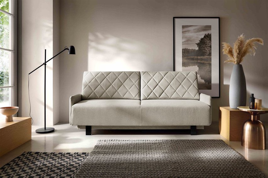 Tagore three-seater sofa with storage Solid 09 hydrophobic braid