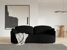 Raviolo three-seater sofa with Moly 99 container, hydrophobic chenille