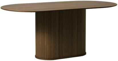 Oval table Gativel 95x180 burnt oak