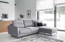 Bradeno L-shaped corner sofa bed with storage (Fabric: Nube 03, Side: Right)