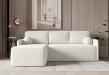 Corner sofa with sleeping function Bloom L-shaped with storage Abriamo 04 boucle universal