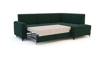 Penela L-shaped corner sofa bed with storage (Fabric: Riviera 38, Side: Right)