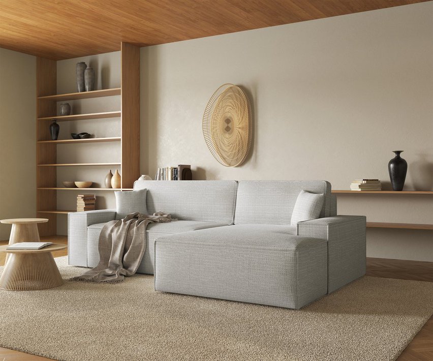 Corner sofa with sleeping function Farese New L-shaped Cremona 04 right-hand side