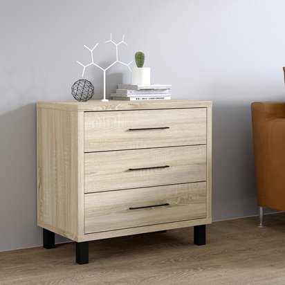 Azelle chest of drawers, sonoma oak