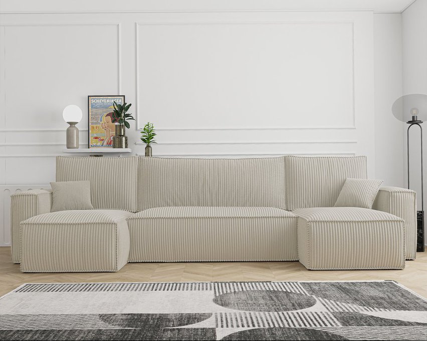 Scarlo U-shaped Poso 100 universal corner sofa bed