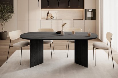 Ovo table 204 cm Portland Ash Black