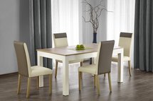 Pera extendable table 160-300x90 cm white-sonoma oak