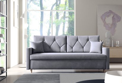 Zorra sofa bed with bedding container Paros 5 velour