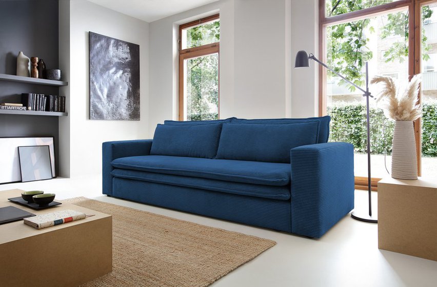 Baptello Poso 05 three-seater sofa bed with corduroy storage