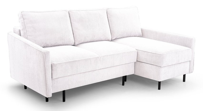 Corner sofa with sleeping function Rosilli L-shaped with container right side Lincoln 01